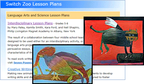 lesson plans page and drawings